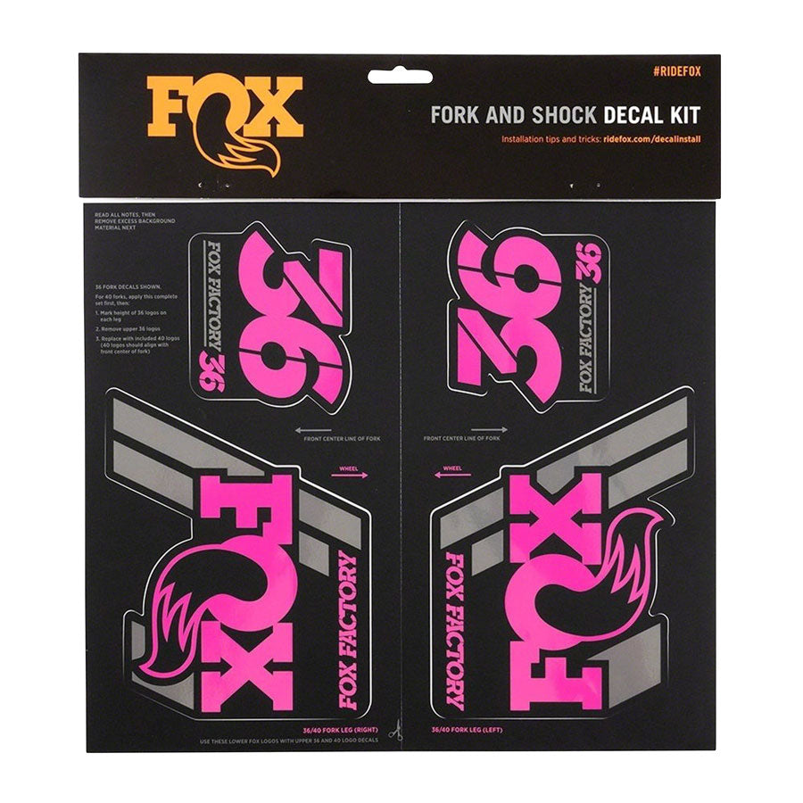 FOX Heritage Decal Kit for Forks and Shocks Pink – Howler Bike Park