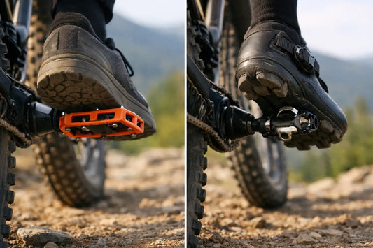 Flat Pedals vs Clipless for Mountain Biking