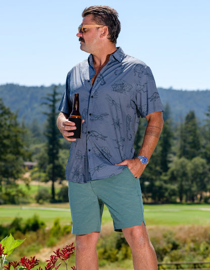 EL MANGLAR - MOJAVE PERFORATED BUTTON UP
