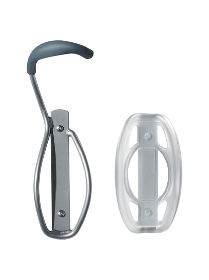 Delta Single Bike Wall Mount Rack with Tire Tray: Holds One Bike Gray