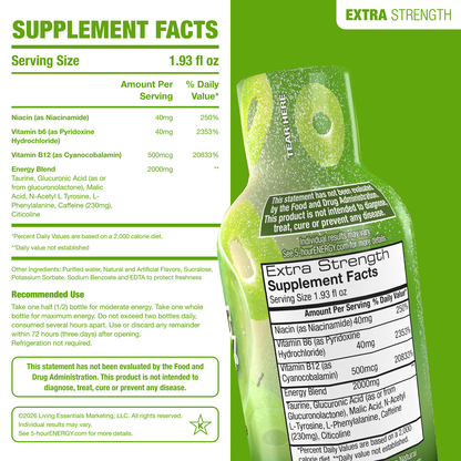 Sour Apple Flavor Extra Strength 5-hour ENERGY Shots