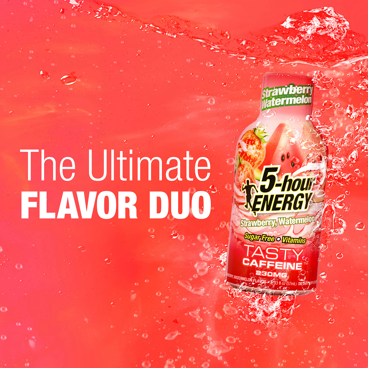 Strawberry Watermelon Flavor Extra Strength 5-hour ENERGY Shots