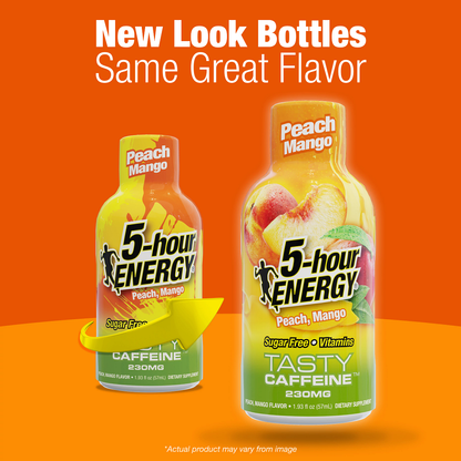 Peach Mango Flavor Extra Strength 5-hour ENERGY Shots