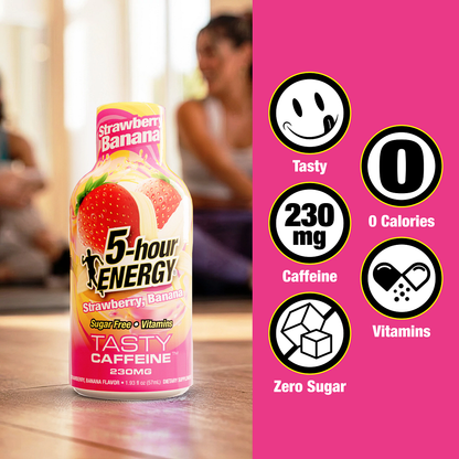Strawberry Banana Flavor Extra Strength 5-hour ENERGY Shots