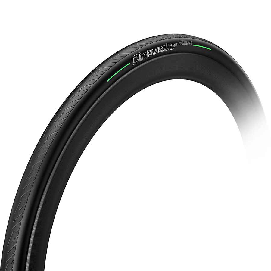 Pirelli Cinturato Velo TLR Road Tire 700x28C Folding Tubeless Ready SmartNET Silica ArmourTech 66TPI Black