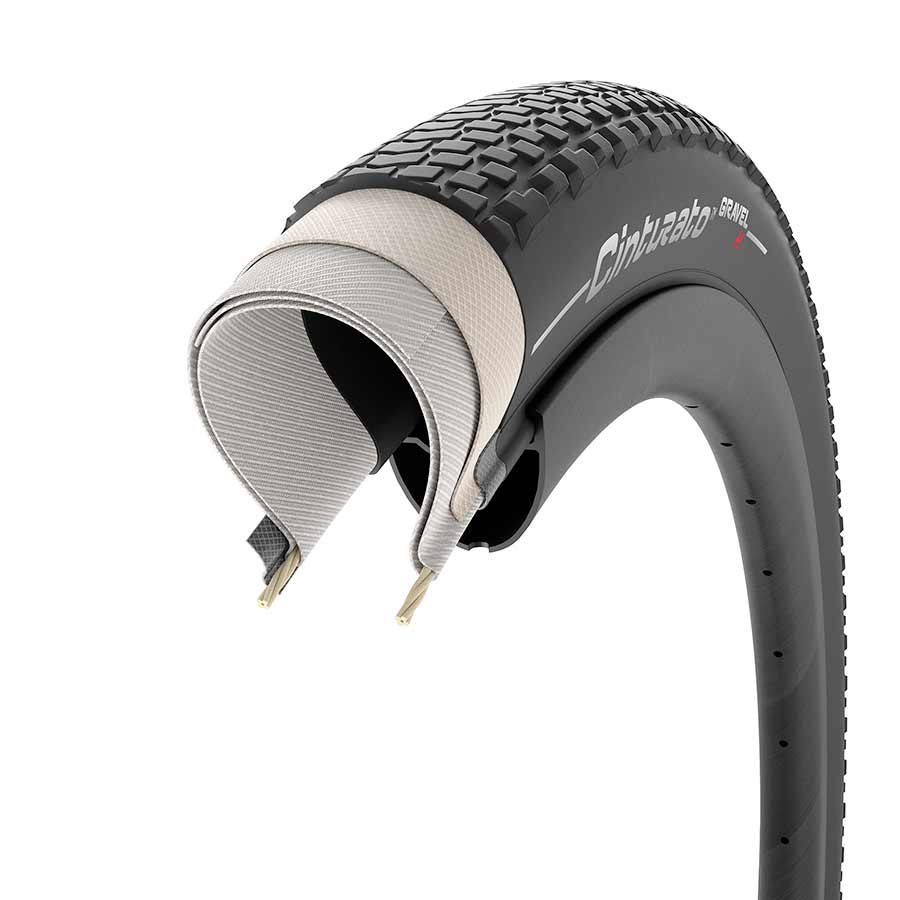 Pirelli Cinturato Gravel H Gravel Tire 700x40C Folding Tubeless Ready SpeedGrip 127TPI Black