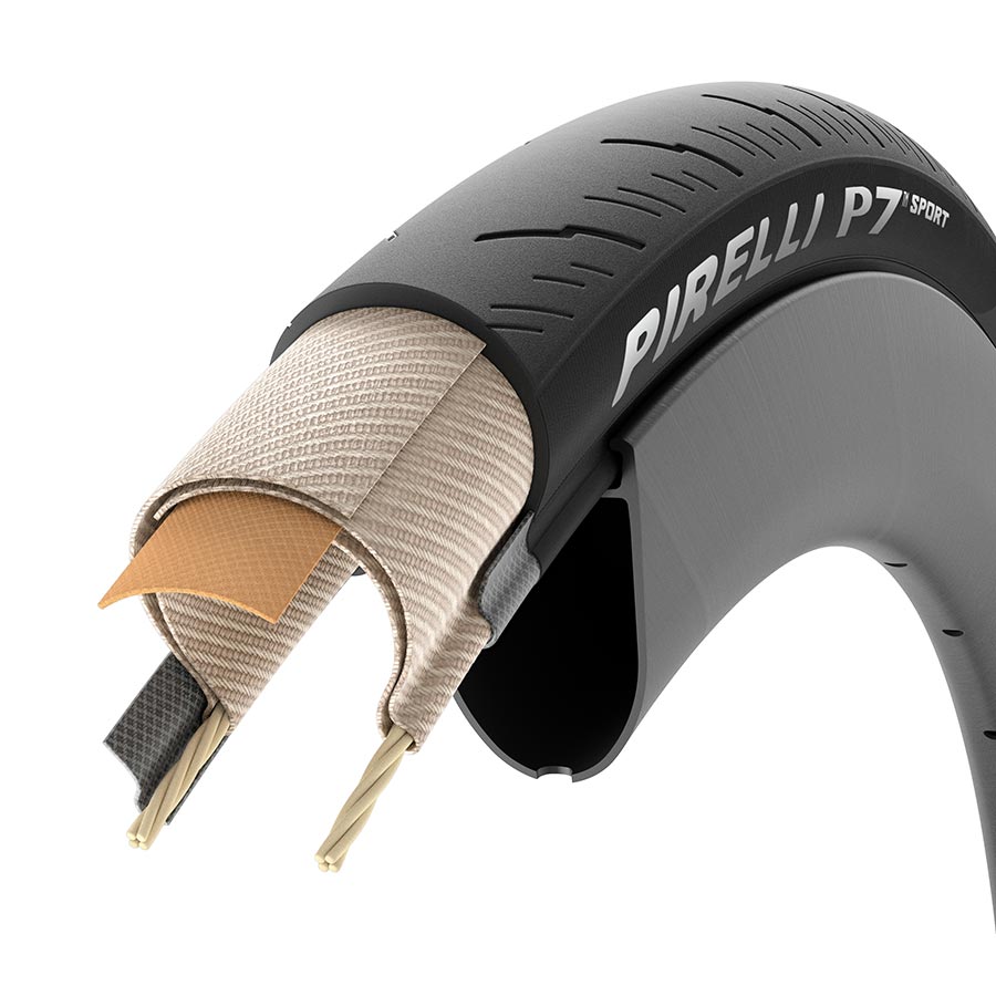 Pirelli P7 Sport Tire - 700 x 28 Clincher Folding Black