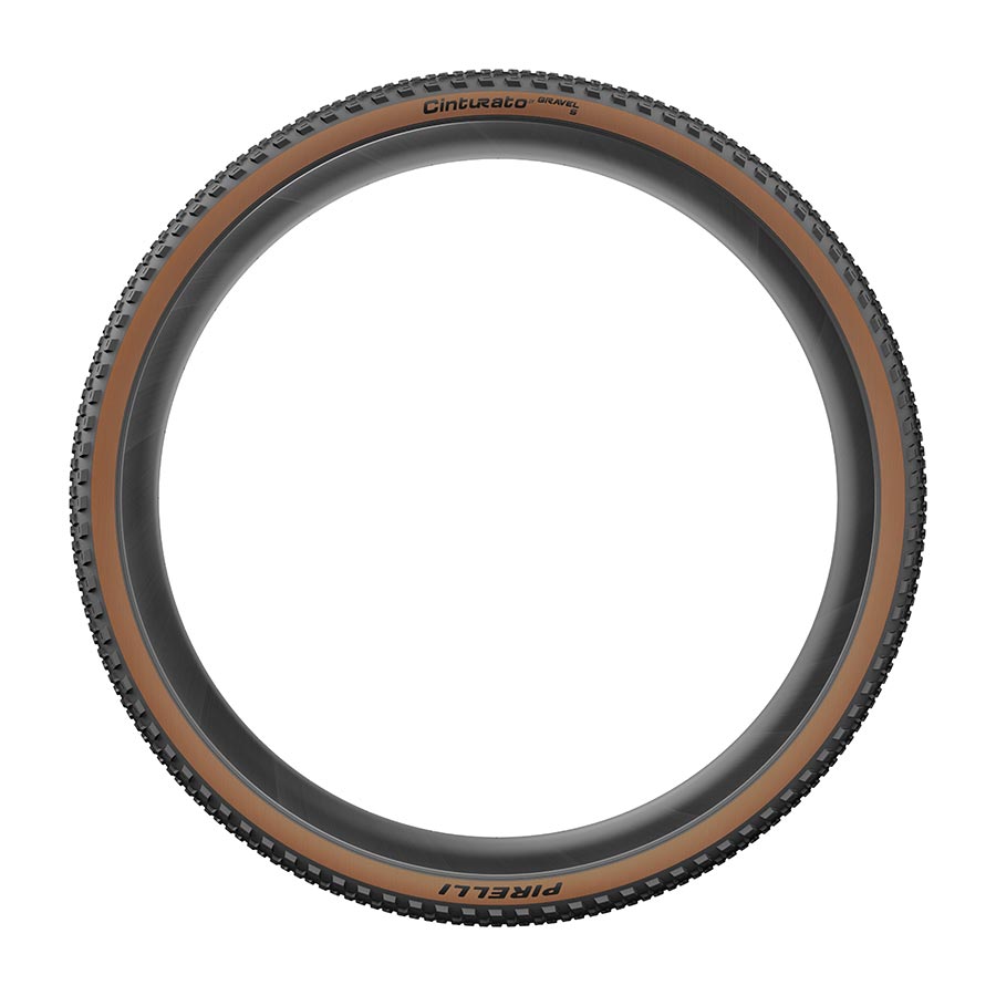 Pirelli Cinturato Gravel S Tire - 700 x 45 Tubeless Folding Black/Tan