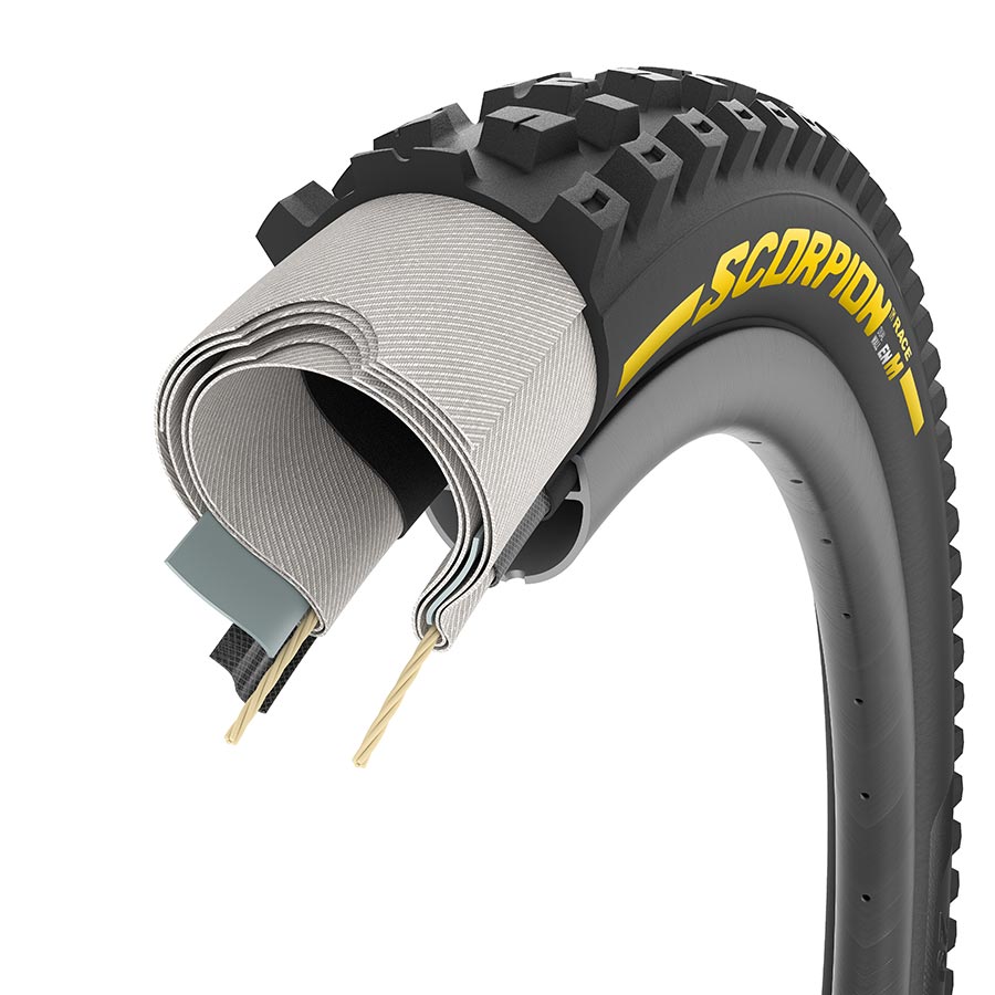 Pirelli Scorpion Race Enduro M Tire - 29 x 2.5 Tubeless Folding YLW Label Team Edition DualWALL SmartEVO DH