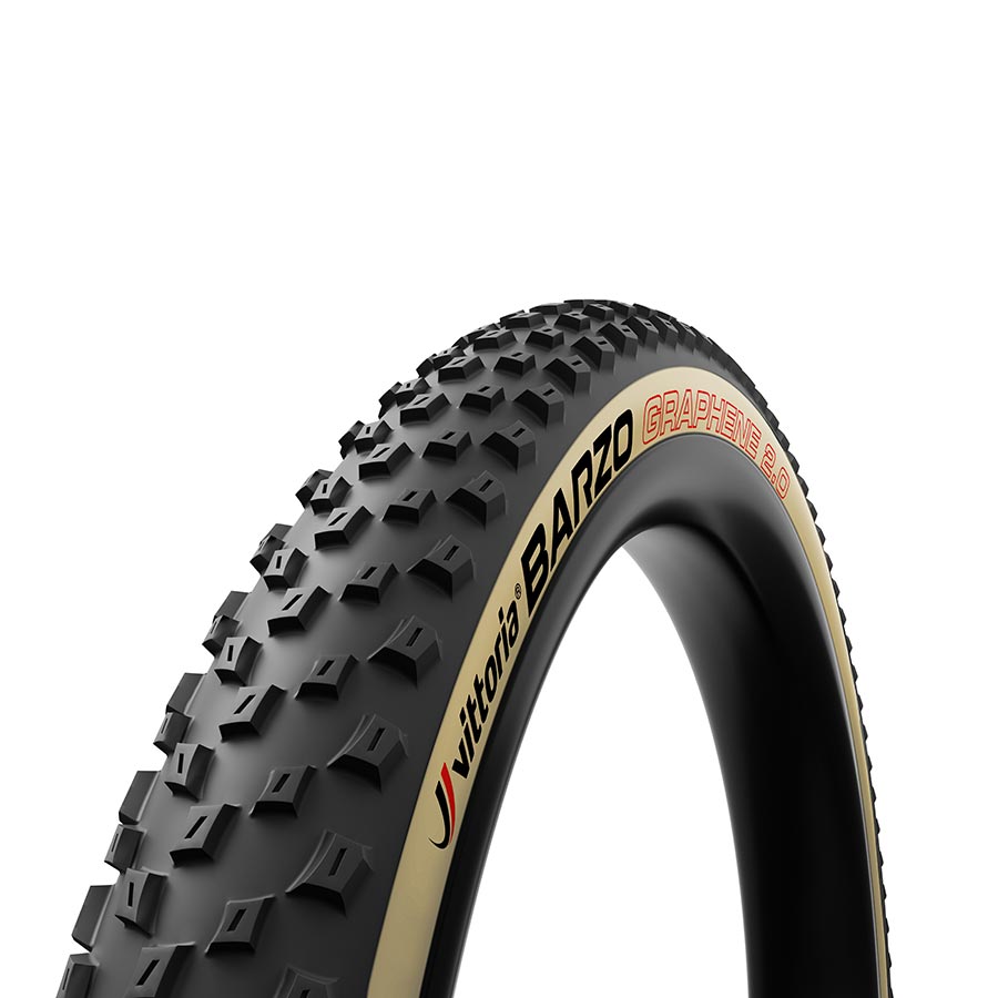 Vittoria Barzo Tire - 29 x 2.35 Tubeless Folding BLK/Tan 4C Race Graphene G2.0