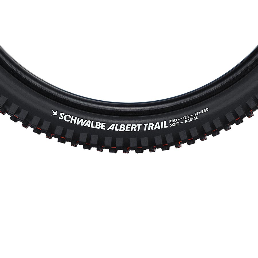 Schwalbe Albert Tire - 27.5 x 2.50 Tubeless Folding BLK Evolution Line Trail Pro Addix Soft Radial E-50