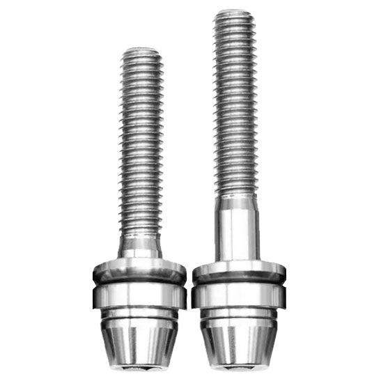 Better Bolts Ti Post Mount Caliper Bolts/Washers 35/40 Silver 6C