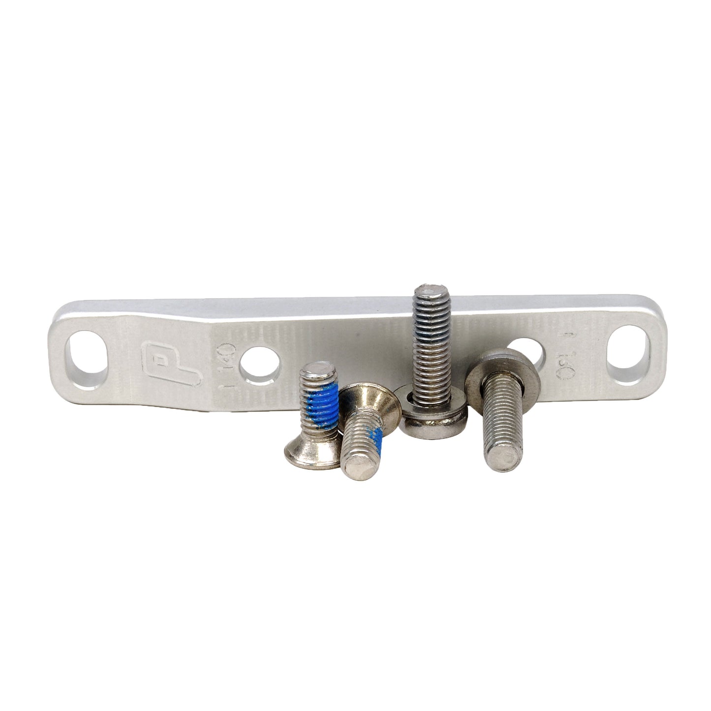 Paul Components Flat Mount Bracket Front 140/160mm w/ Bolts Silver