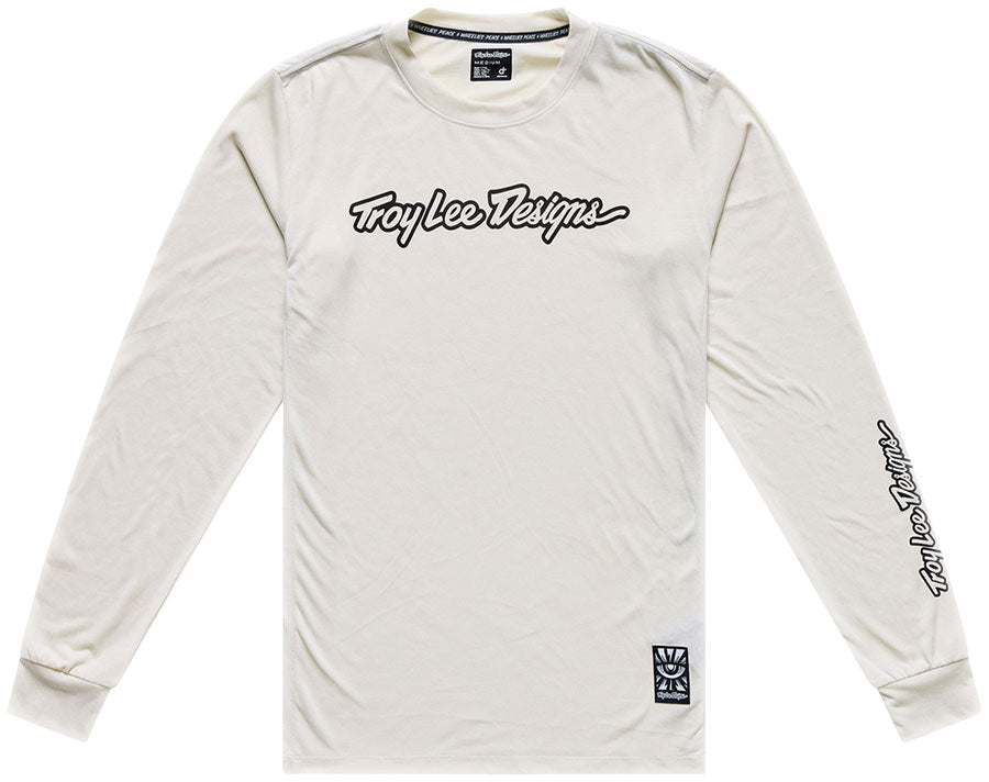 Troy Lee Designs Skyline Ride Long Sleeve Tee – Signature Pumice Large