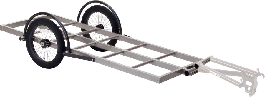 Surly Bill Trailer: Long Bed 16" Wheels Gray