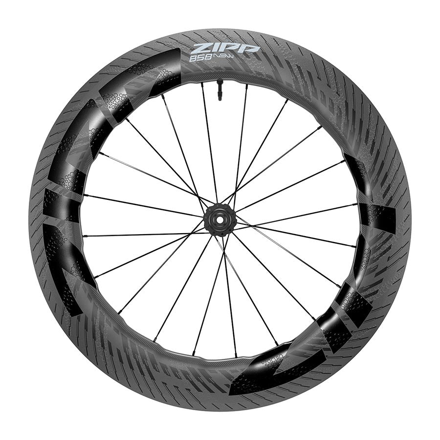 Zipp 858 NSW Front Wheel - 700 12 x 100mm Center-Lock Tubeless Carbon C1