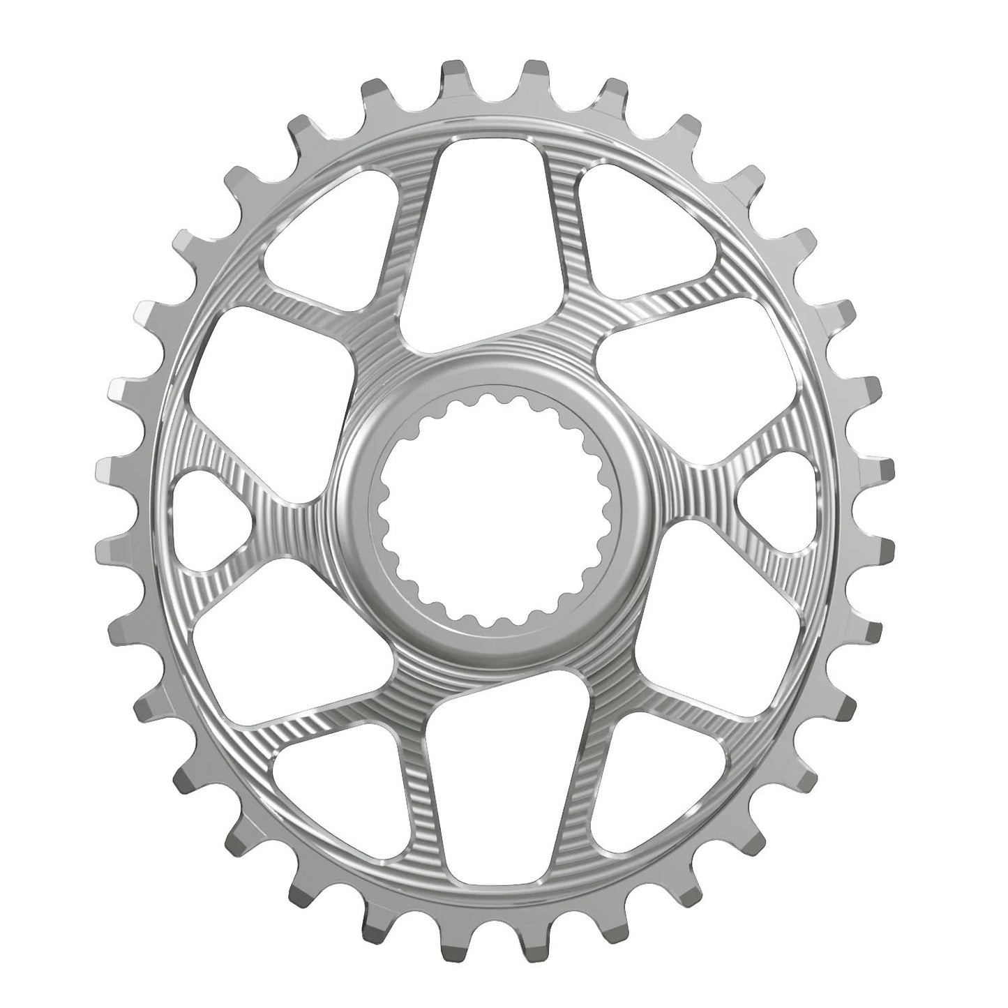 Works Components Oval Chainring Shimano DM 32T Boost 3mm Slv