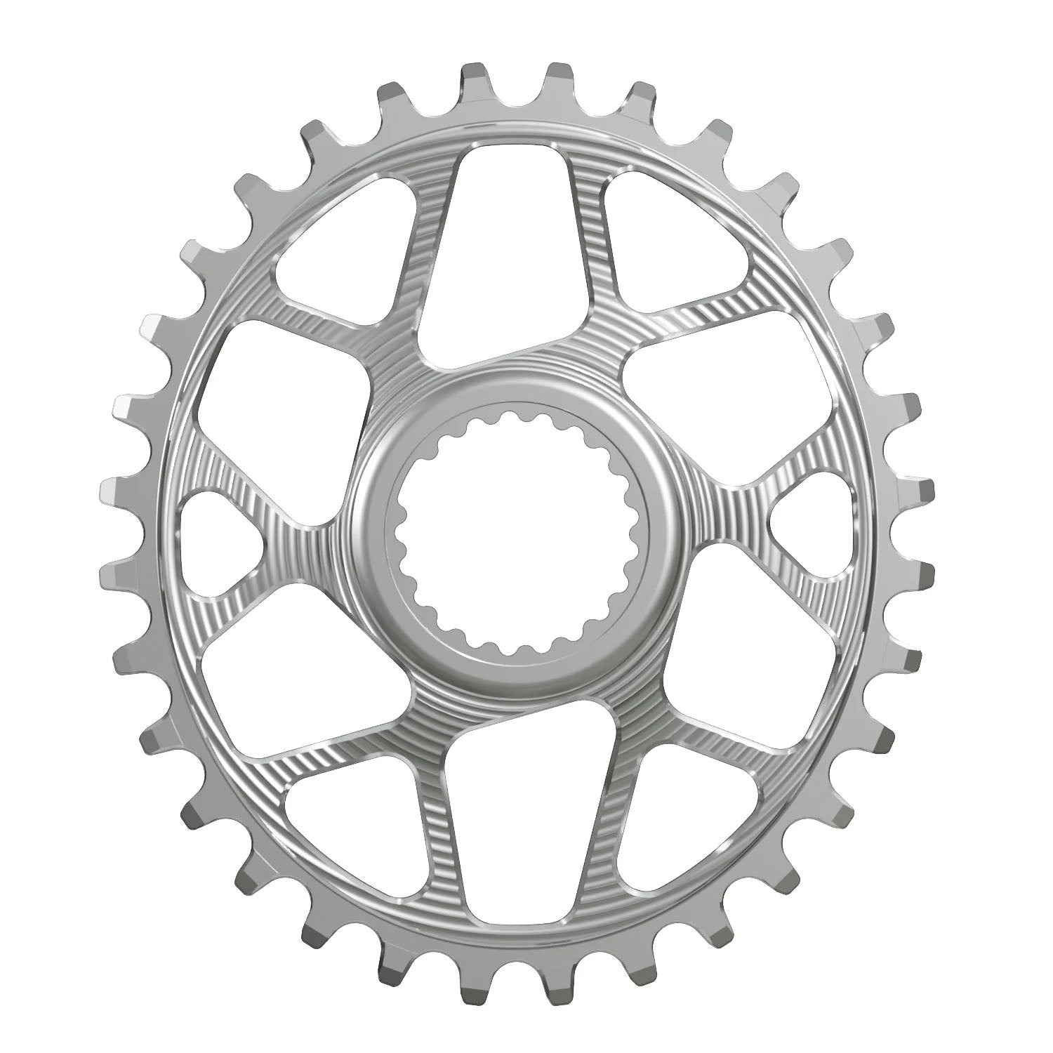Works Components Oval Chainring Shimano DM 30T Boost 3mm Slv