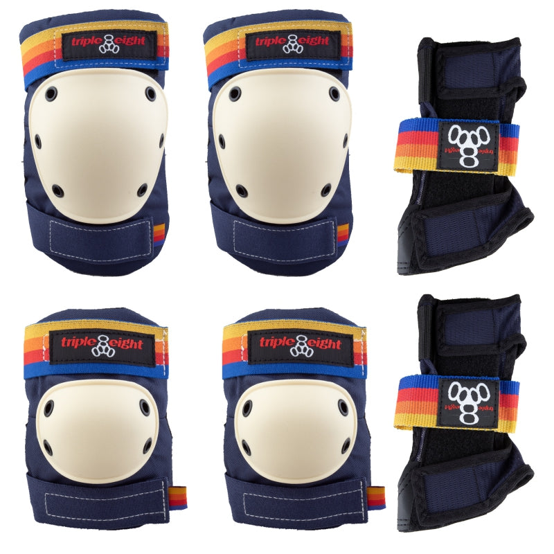 Triple eight Saver Series 3-Pack Pad Set SM Unisex Pacific Beach Blue