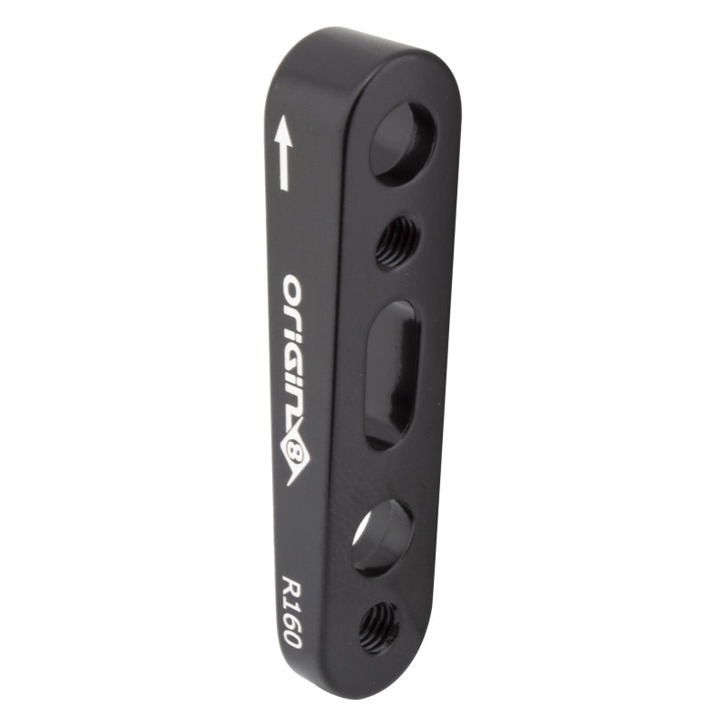 Origin8 Vise Flat Mount Disc Adapter  Flat Mount Flat Mount Black 20mm