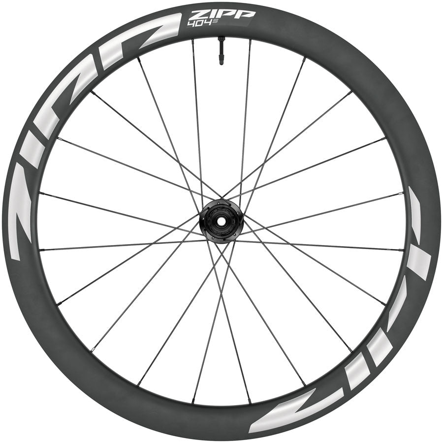 Zipp 404 S Rear Wheel - 700 12 x 142mm Center-Lock Tubeless Carbon HG 10/11 BLK/White 20H A1