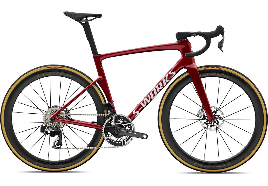 2027 Specialized Tarmac Sl9 S-Works Axs Bike Gloss Ruby Metallic / White Silver Metallic 44