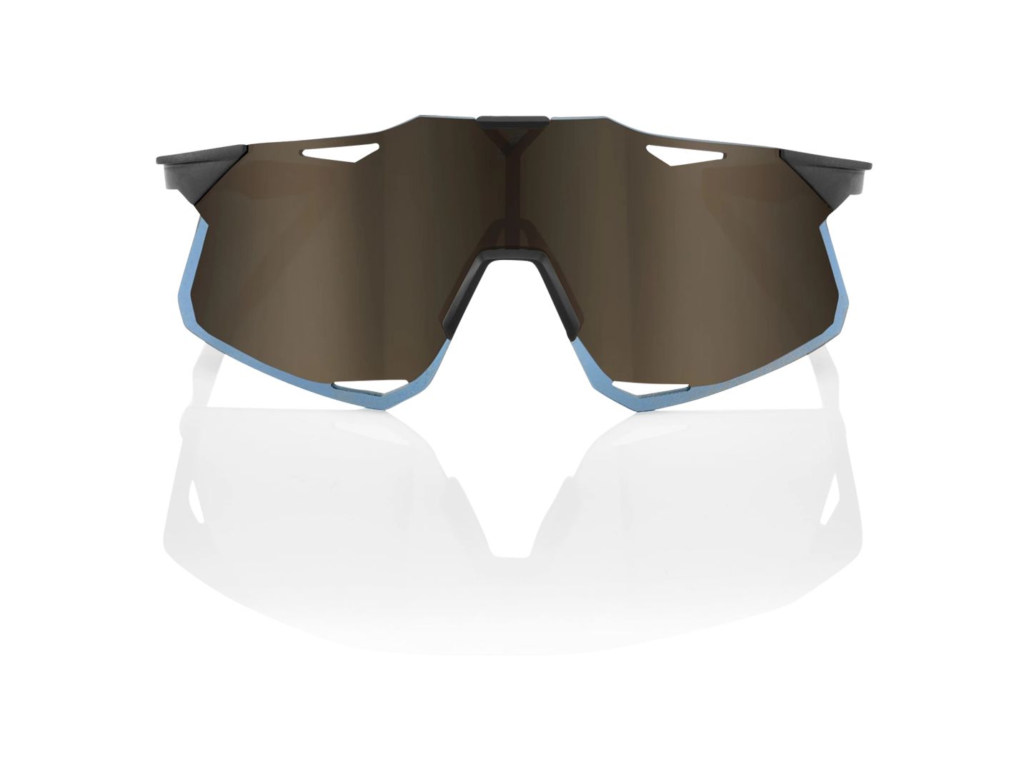100% Hypercraft Sunglasses Black/Gold Eyewear