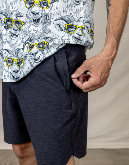 MAGELLAN EXPLORER SHORTS - BLACK HEATHER