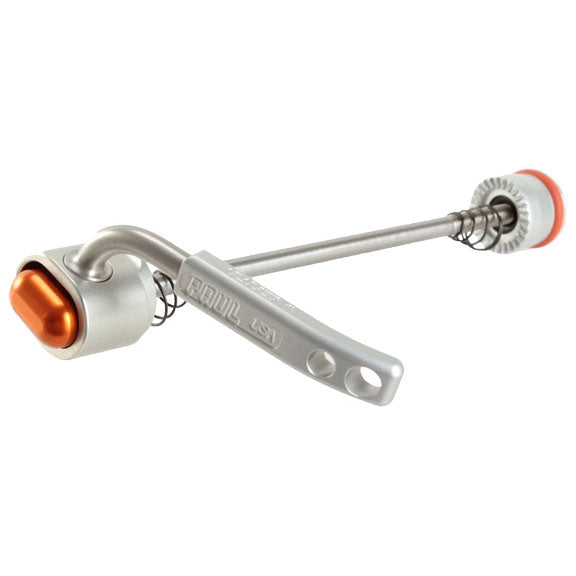 Paul Components Quick Release Skewer 100mm Front Silver w/Orange