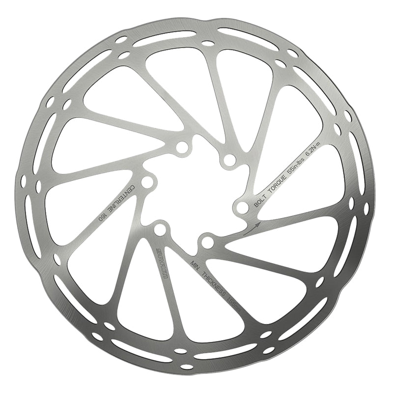 SRAM CenterLine Disc Brake Rotor - 160mm Center Lock 1.85mm Includes Internal Tooled Lockring