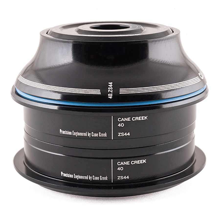 Cane Creek 40-Series ZS44/28.6 / ZS44/30 Short Cover Headset For Mountain Bikes – Black, Threadless Zero-Stack