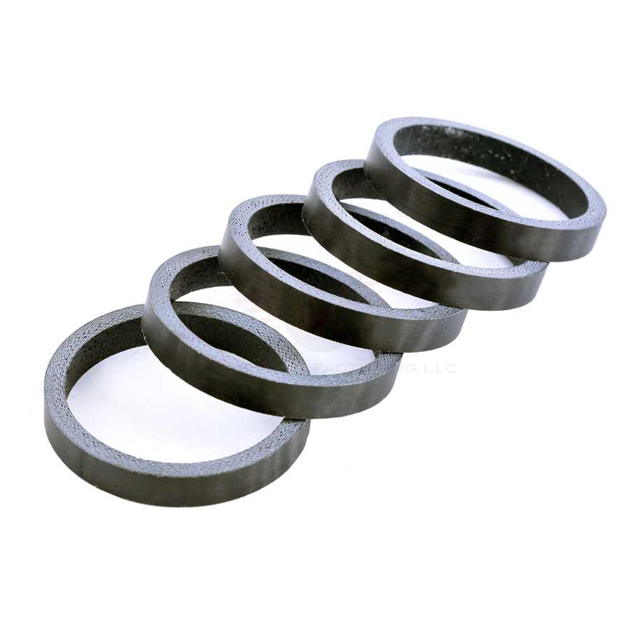 Wheels Manufacturing Carbon Headset Spacer - 1-1/8" 5mm Matte 5-pack