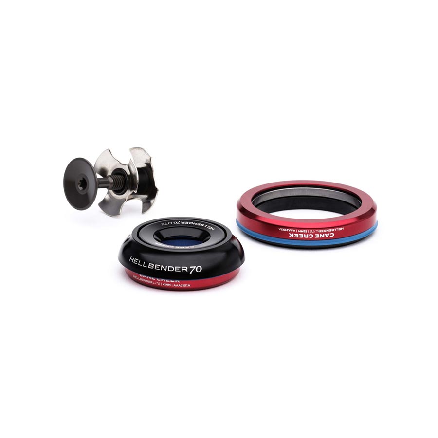 Cane Creek Hellbender 70 Lite Headset - IS41/28.6/H9|IS52/40 B Tapered Black