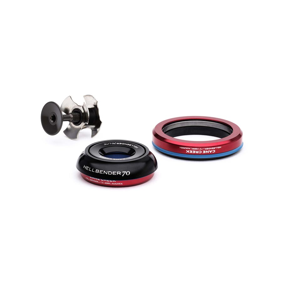 Cane Creek Hellbender 70 Lite Headset - IS42/28.6/H9|IS52/40 B Tapered Black