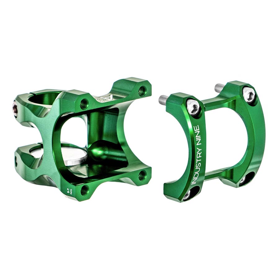 Industry Nine A318 Stem Diameter: 31.8mm Length: 50mm Steerer: 1-1/8'' 5° Green