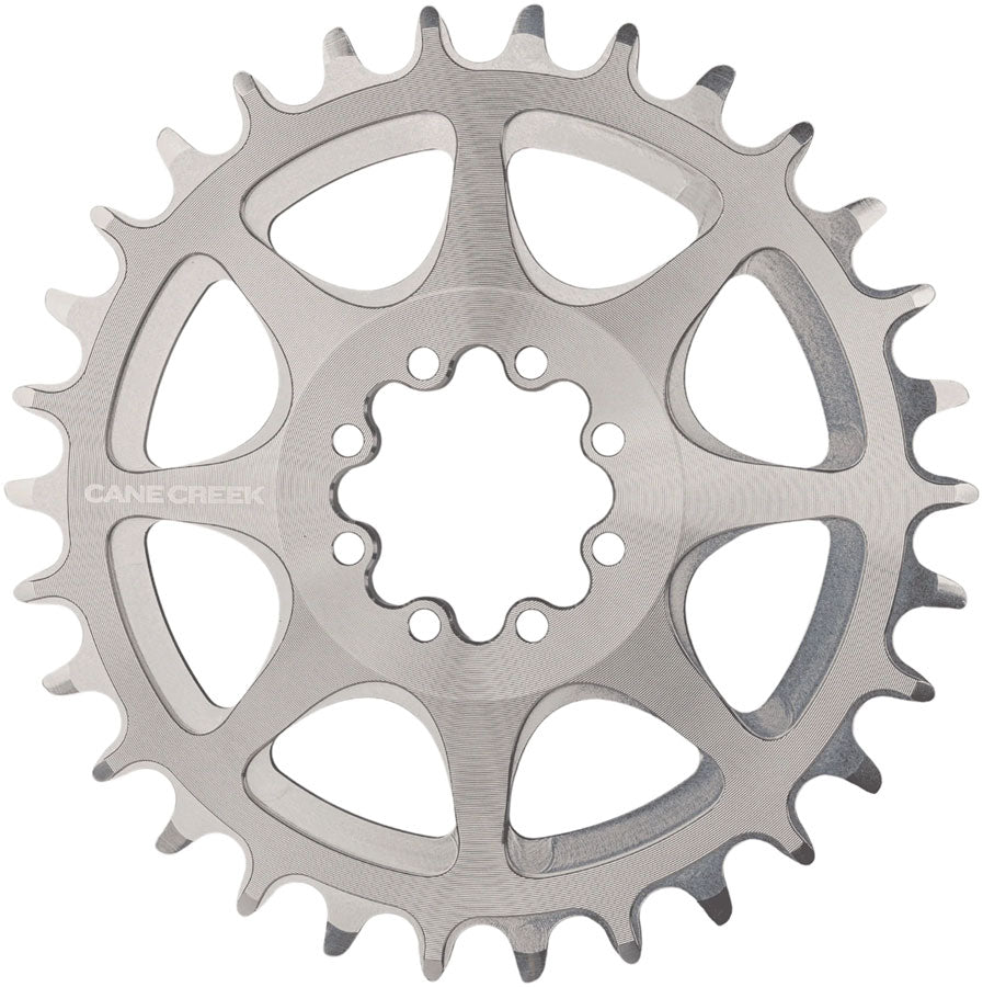 Cane Creek Direct Mount Chainring - 30t 8-Bolt Direct Mount 3mm Offset Ti Gray