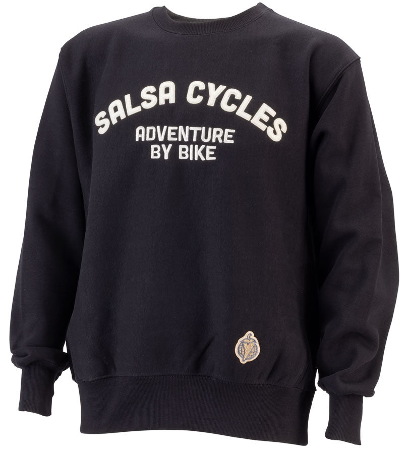 Salsa Adventure By Bike Appliqué Crewneck Sweatshirt - Black Small