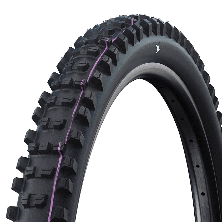 Schwalbe Shredda Gravity Pro Mountain Tire 29"x2.50 Folding Tubeless Ready Ultra Soft Gravity Pro - Radial Black