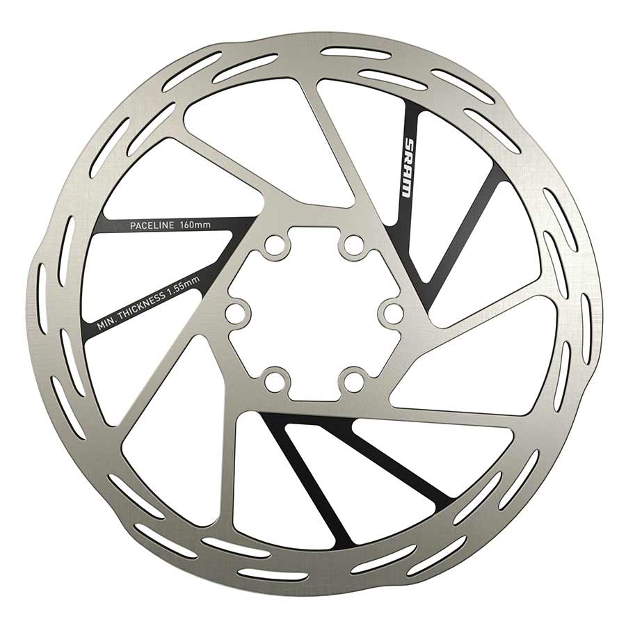 SRAM Paceline Disc Brake Rotor - 160mm 6-Bolt Silver/Black