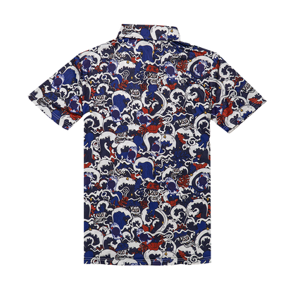 FlexGRID Button Up - Pabst Blue Wave