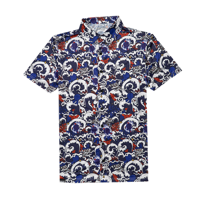 FlexGRID Button Up - Pabst Blue Wave