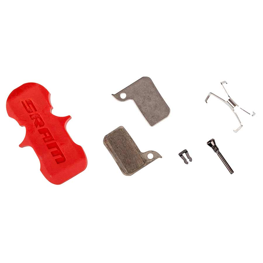 SRAM Disc Brake Pads - Organic Compound Aluminum Backed Quiet/Light Monoblock SRAM Hydraulic Road Disc Level A1 2017-2019