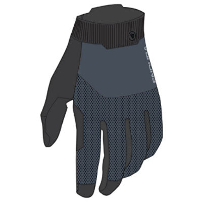 Endura Loop Full Finger Gloves Carbon Gray XL