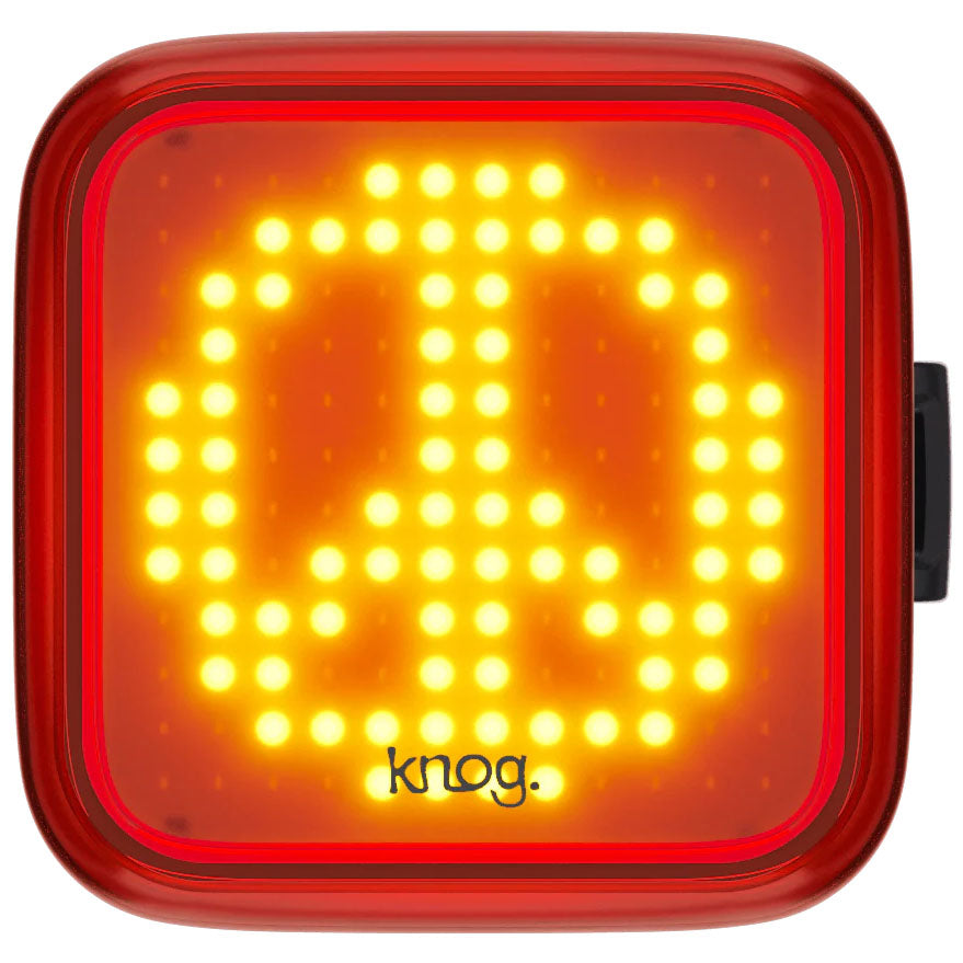 Knog Blinder Light Peace Pattern Rear Black  