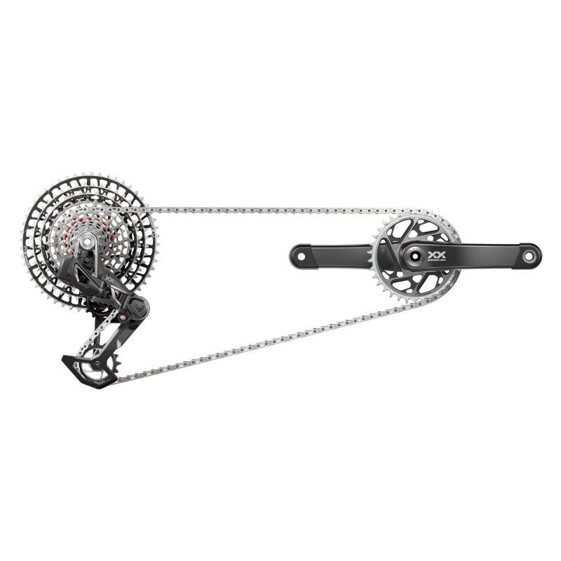 SRAM XX SL T-Type Eagle Transmission Groupset - 170mm Crank 34t Chainring AXS POD Controller 10-52t Cassette Rear Derailleur Chain