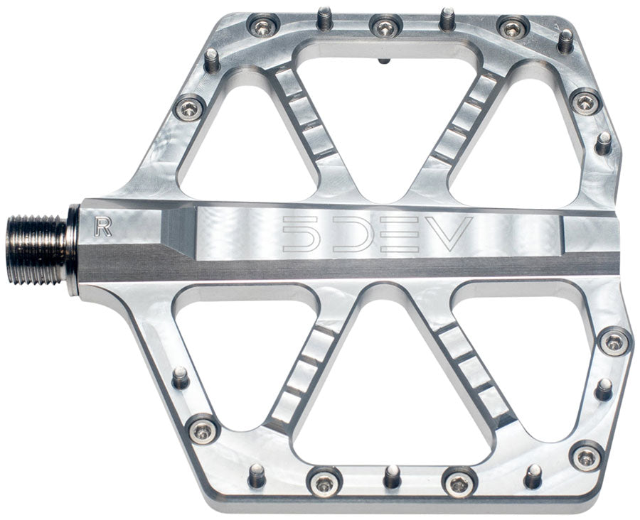 5DEV Jumpline Pedals - Platform Aluminum 9/16" Raw