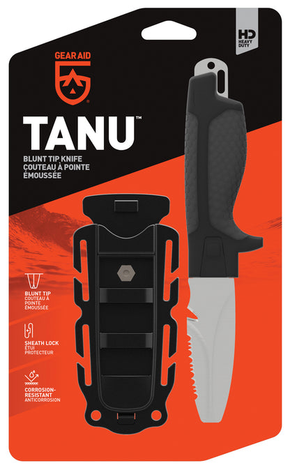 Tanu Blunt Tip Knife, Gray