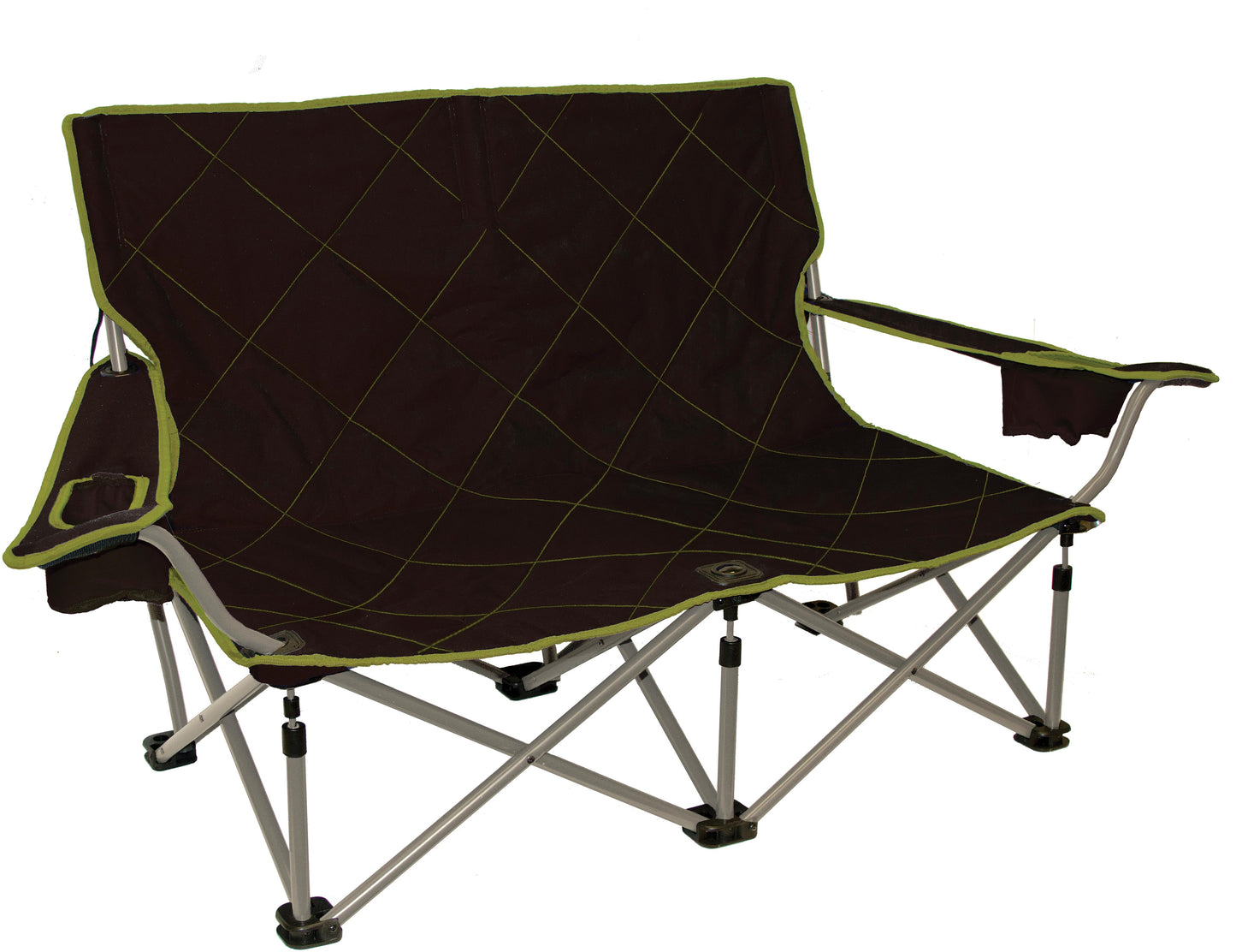 Shorty Camp Couch   Brown/Lime
