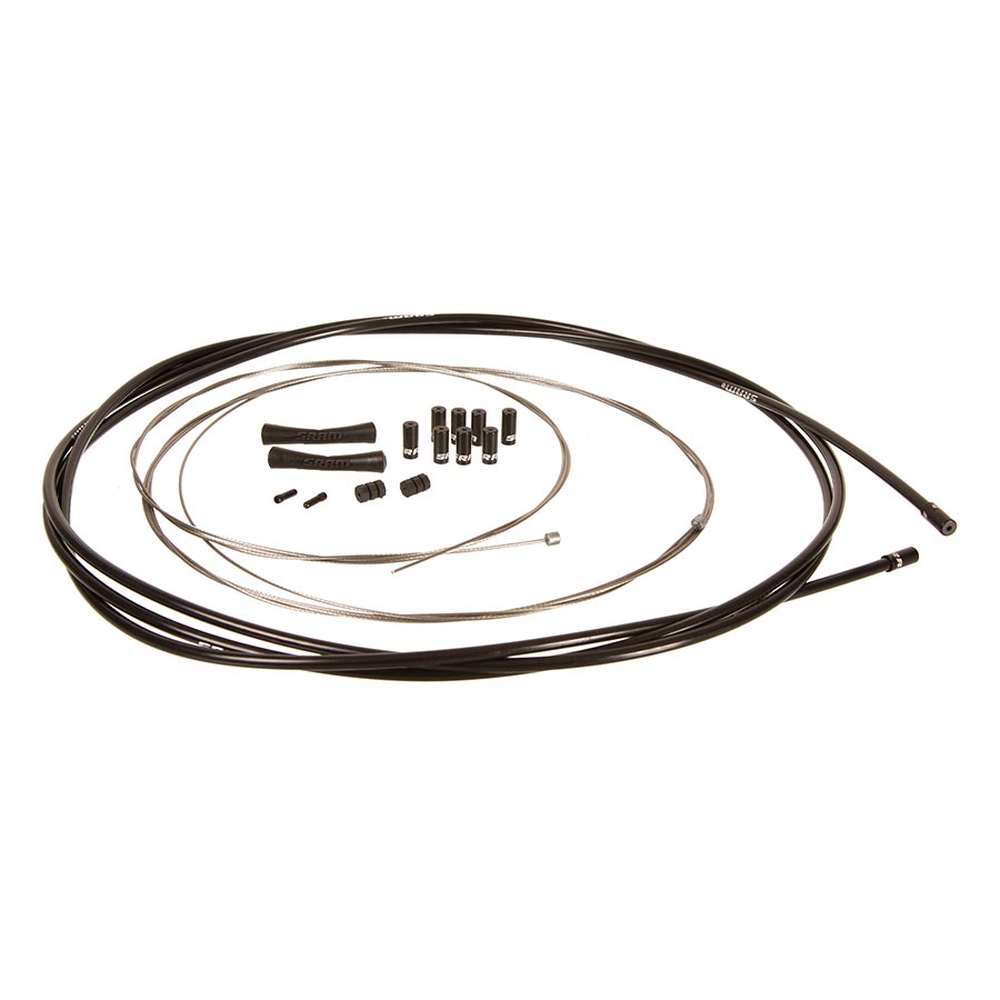 SRAM Stainless Steel Shift Cable Housing Kit - Road/MTB 4mm Reinforced Linear Strand BLK