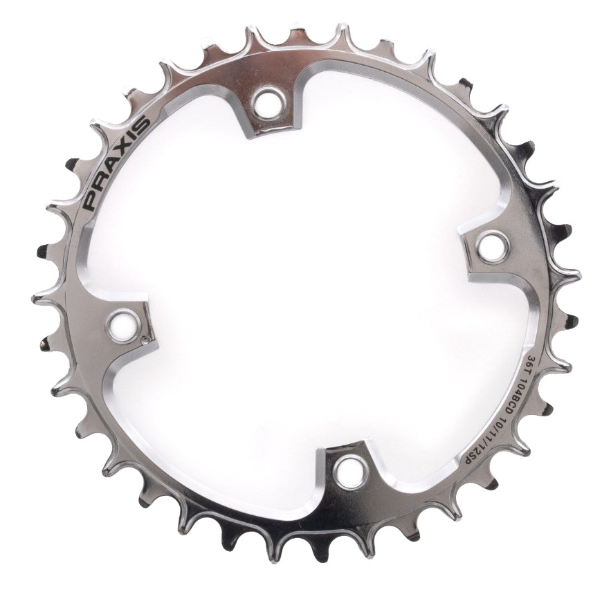 Praxis Works MTN eRing Steel 1x Ring 32T 104 BCD NW PVD Silver